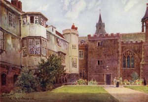 Vanha tuomioistuin Queens Collegessa tekijältä William Matthison