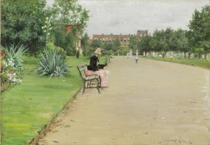 Kaupunginpuisto, noin 1887 tekijältä William Merritt Chase