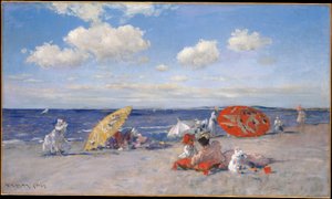 Merenrannalla tekijältä William Merritt Chase
