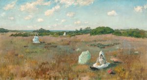 Syksyn kukkien poiminta tekijältä William Merritt Chase