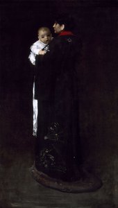 Äiti ja lapsi (Ensimmäinen muotokuva) tekijältä William Merritt Chase