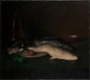 Asetelma: kala tekijältä William Merritt Chase