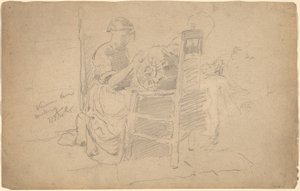 Venetsialainen pitsin tekeminen tekijältä William Merritt Chase