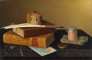Pankkiirien pöytä, 1877. tekijältä William Michael Harnett