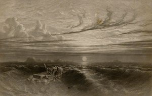 Auringonlasku merellä myrskyn jälkeen tekijältä William Miller