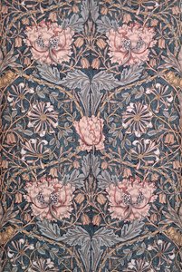 "Honeysuckle", 1876 (painettu puuvilla) tekijältä William Morris