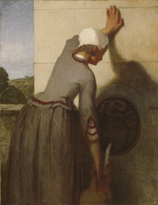 Tyttö suihkulähteellä tekijältä William Morris Hunt