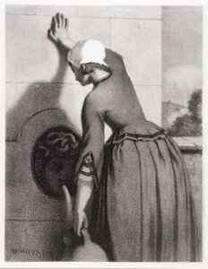 Tyttö suihkulähteellä tekijältä William Morris Hunt