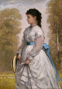 Agnes Elizabeth Claflinin muotokuva tekijältä William Morris Hunt