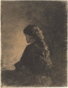 Istuva tyttö tekijältä William Morris Hunt
