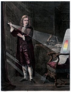 "Newton tutkii valoa", 1870