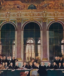 Rauhan allekirjoitus peilisalissa, Versailles, 28. kesäkuuta 1919, 1919 1935