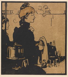 Lontoon tyypit: Barmaid tekijältä William Nicholson