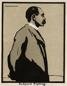 Rudyard Kipling (1865 - 1936), pubi. 1899 (värilitografia)