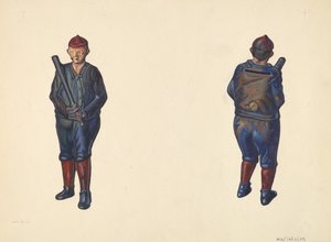 Pesäpalloilijan kolikkopankki, c. 1938.