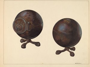 Globe Coin Bank, c. 1938.