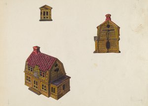 Tile Roof House Bank, c. 1939. tekijältä William O. Fletcher