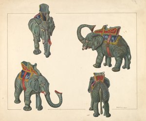 Lelupankki: Elefantti, c. 1938. tekijältä William O. Fletcher