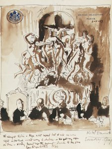 Rauhankonferenssissa Pariisissa tekijältä William Orpen