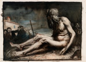 Job lantatunkiolla tekijältä William Orpen