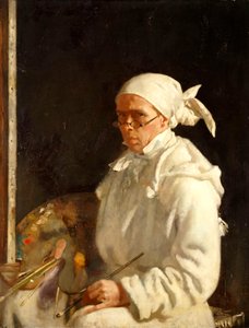 Taidemaalari: Omakuva lasien kanssa, 1907 tekijältä William Orpen