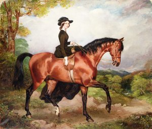 Muotokuva rouva Thomas Conollysta Castletown Co.Kildaresta (öljy kankaalle) tekijältä William Osbourne