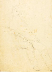 Istuva mieshahmo tekijältä William Page