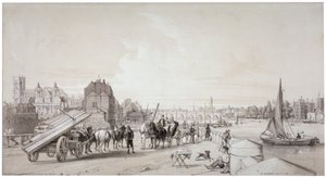 Millbank, Westminster, Lontoo, 1841 tekijältä William Parrott