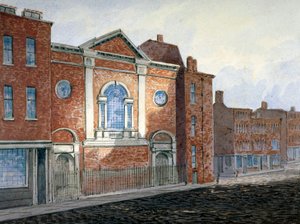 St Alfegen kirkko, Lontoon muuri, Lontoo, vuonna 1814