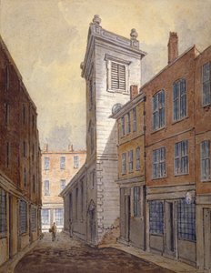 St George Botolph Lanen kirkko George Lanesta Lontoon kaupungista, vuodelta 1813