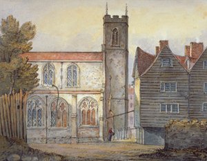 St Katherinen kirkko Towerin vieressä, Stepney, Lontoo, 1815 tekijältä William Pearson