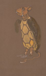 Mock Turtle -asusuunnittelu Liisa Ihmemaassa, 1915.