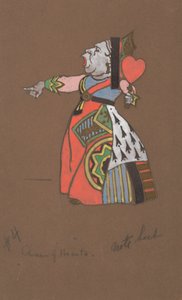 Queen of Hearts -pukusuunnittelu Liisa-ihmemaahan.
