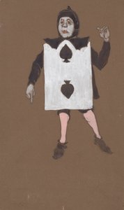 Two of Spades -pukusuunnittelu Liisa Ihmemaassa, 1915.