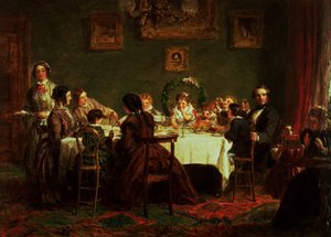 Sketch for "Mony Happy Returns of the Day" (öljy aluksella) (katso myös 38250) tekijältä William Powell Frith