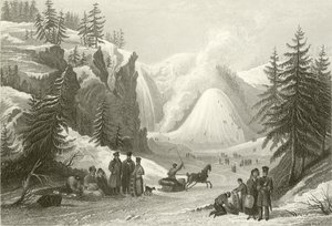 Montmorencyn vesiputous ja kartio, lähellä Quebecia