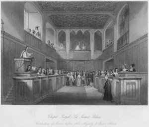 Kuninkaallinen kappeli - Pyhän Jaakon palatsi, n. 1841