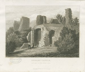 Dudley Castle - The Keep: kaiverrus, nd [c1831] (tulostus) tekijältä William Radclyffe