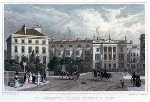 St Andrews Place, Regents Park, Lontoo, 1828.