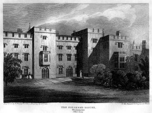 The Speakers House, Westminster, Lontoo, 1815.