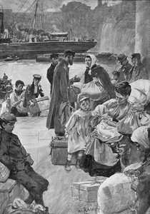 Alienit saapuvat Irongaten portaisiin, c1901 1901 tekijältä William Rainey