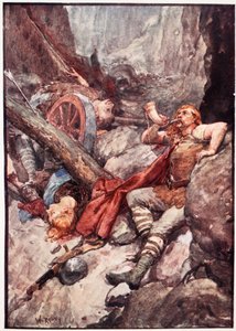 "Once More Roland Blew His Ivory Horn", levy Mary MacGregorin "The Story of Francesta", 1920 (värillinen litho)