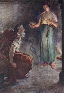 Philopoemen vankilassa (väri litho) tekijältä William Rainey