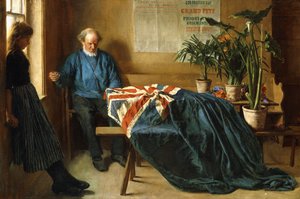 Preparation for Coronation Day, Chichester, n. 1902 (öljy kankaalle) tekijältä William Rainey