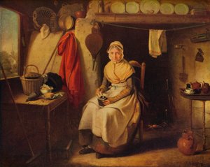 Cottage Interior, Lexden, Essex, 1802