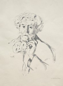 Edmond de Goncourt, 1897. tekijältä William Rothenstein