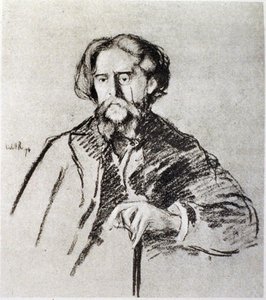 Alphonse Daudetin (1840-97) muotokuva tekijältä William Rothenstein