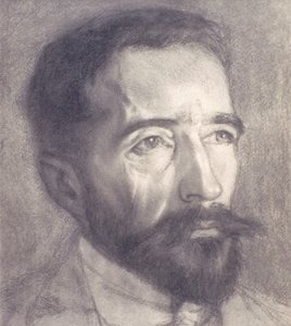 Joseph Conradin (1857-1924) muotokuva (litho) tekijältä William Rothenstein