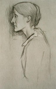 Julia Stephenin (1848-95) muotokuva (litho) tekijältä William Rothenstein
