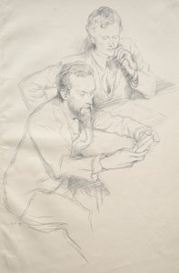 Ricketts ja Shannon, 1897. tekijältä William Rothenstein